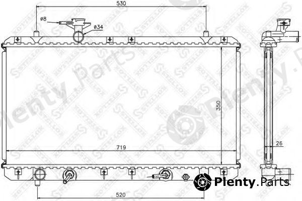  STELLOX part 10-25459-SX (1025459SX) Radiator, engine cooling