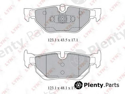  LYNXauto part BD1420 Brake Pad Set, disc brake