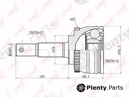  LYNXauto part CO-5756A (CO5756A) Joint Kit, drive shaft