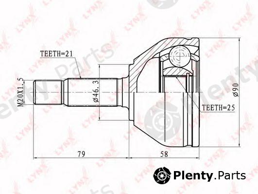  LYNXauto part CO-6323 (CO6323) Joint Kit, drive shaft