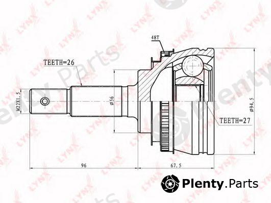  LYNXauto part CO7584A Joint Kit, drive shaft