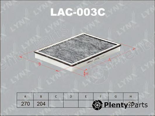  LYNXauto part LAC-003C (LAC003C) Filter, interior air