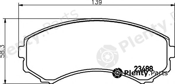  HELLA PAGID part 8DB355009-461 (8DB355009461) Brake Pad Set, disc brake