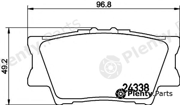  HELLA PAGID part 8DB355006-881 (8DB355006881) Brake Pad Set, disc brake