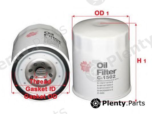  SAKURA part C1502 Oil Filter