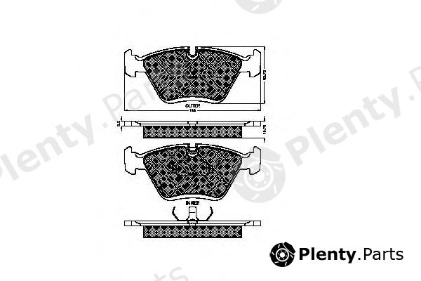  SPIDAN part 21211 Brake Pad Set, disc brake