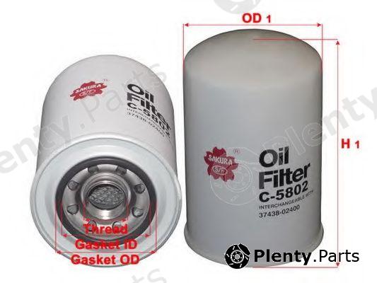  SAKURA part C5802 Oil Filter