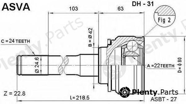  ASVA part DH31 Replacement part