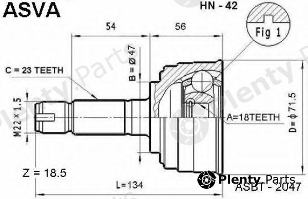  ASVA part HN42 Replacement part