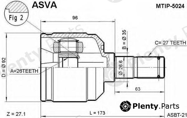  ASVA part MTIP5024 Replacement part