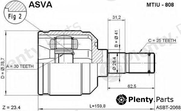  ASVA part MTIU-808 (MTIU808) Replacement part