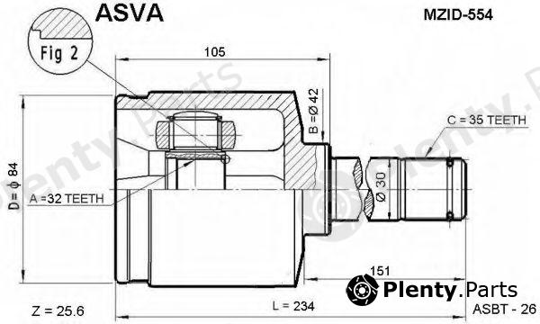  ASVA part MZID554 Replacement part