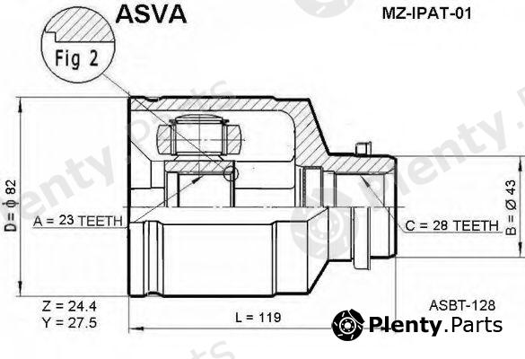  ASVA part MZ-IPAT-01 (MZIPAT01) Replacement part