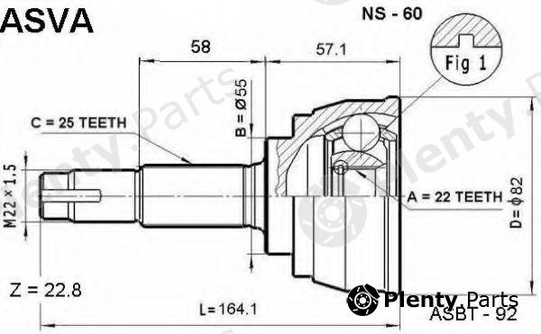  ASVA part NS-60 (NS60) Replacement part