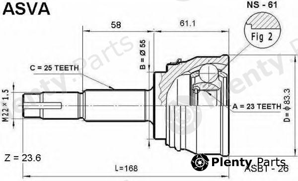  ASVA part NS61 Replacement part