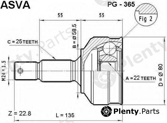 ASVA part PG365 Replacement part