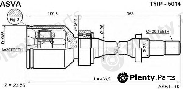  ASVA part TYIP5014 Replacement part