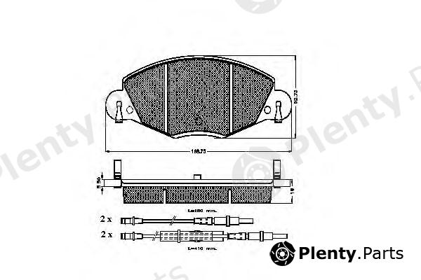  SPIDAN part 23273 Brake Pad Set, disc brake