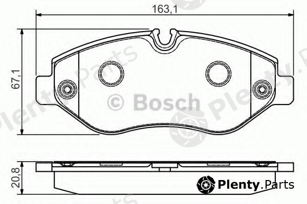  BOSCH part 0986495098 Brake Pad Set, disc brake