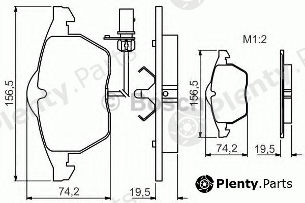  BOSCH part 0986495232 Brake Pad Set, disc brake