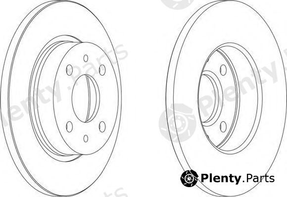  FERODO part DDF215 Brake Disc