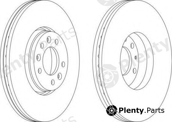  FERODO part DDF1615-1 (DDF16151) Brake Disc