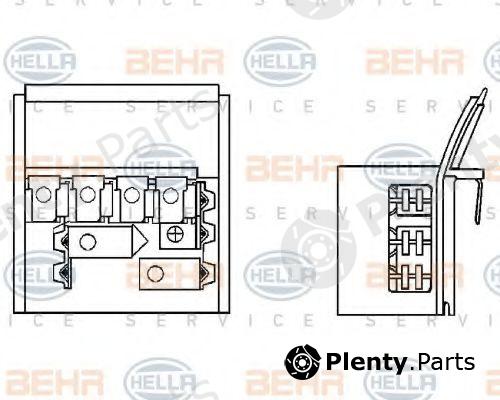  BEHR part 9ML351332-131 (9ML351332131) Resistor, interior blower