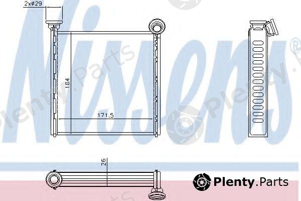  NISSENS part 73980 Heat Exchanger, interior heating