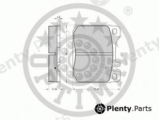  OPTIMAL part 2301 Brake Pad Set, disc brake