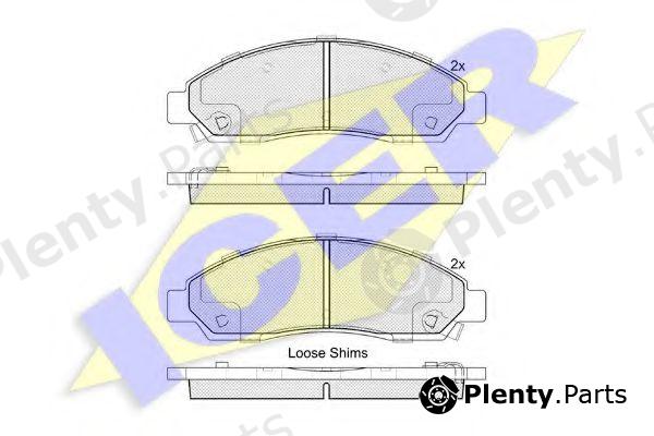  ICER part 181974 Brake Pad Set, disc brake