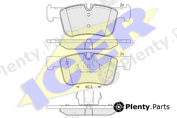  ICER part 182048 Brake Pad Set, disc brake