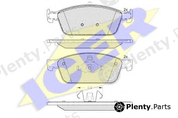  ICER part 182134 Brake Pad Set, disc brake