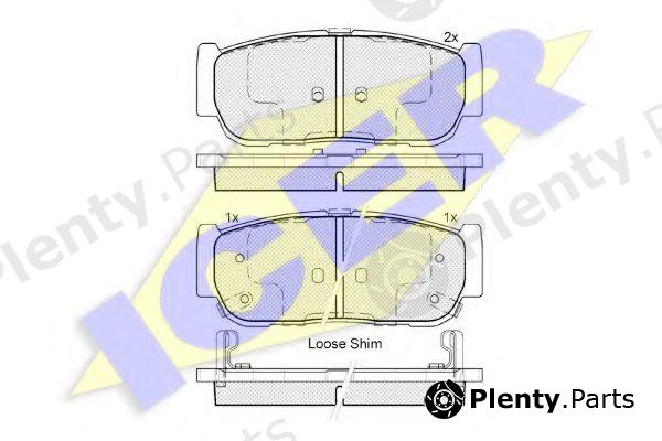 ICER part 182151 Brake Pad Set, disc brake