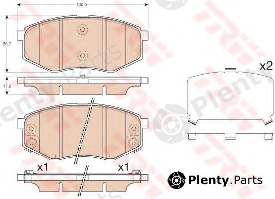  TRW part GDB3553 Brake Pad Set, disc brake