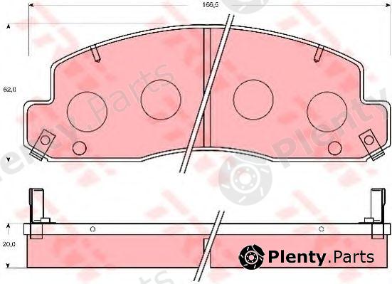 TRW part GDB7061 Brake Pad Set, disc brake