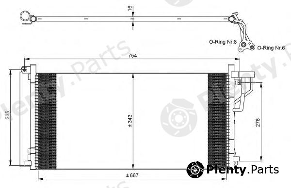  NRF part 35962 Condenser, air conditioning