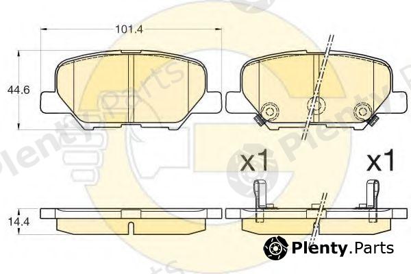  GIRLING part 6135837 Brake Pad Set, disc brake