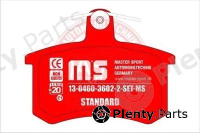  MASTER-SPORT part 13-0460-3602-2-SET-MS (13046036022SETMS) Brake Pad Set, disc brake
