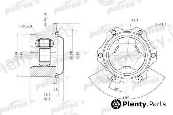  PATRON part PCV9680 Joint Kit, drive shaft