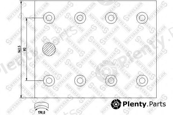  STELLOX part 85-00914-SX (8500914SX) Brake Lining Kit, drum brake