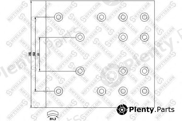  STELLOX part 85-00957-SX (8500957SX) Brake Lining Kit, drum brake