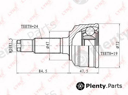  LYNXauto part CO1821 Joint Kit, drive shaft