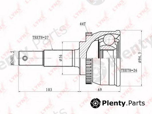  LYNXauto part CO5727A Joint Kit, drive shaft