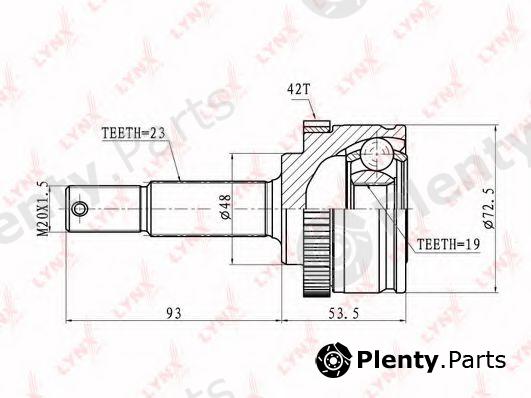  LYNXauto part CO-5773A (CO5773A) Joint Kit, drive shaft