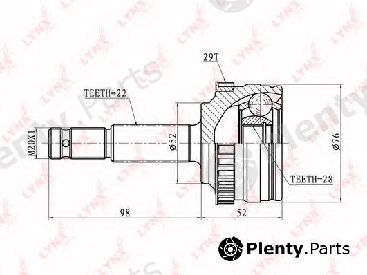  LYNXauto part CO5907A Joint Kit, drive shaft