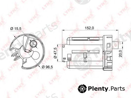  LYNXauto part LF-365M (LF365M) Fuel filter