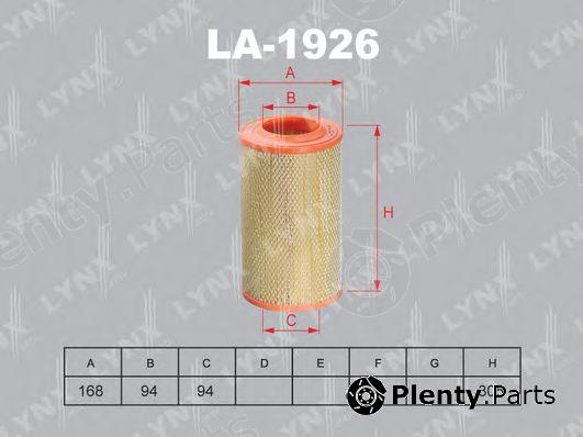  LYNXauto part LA-1926 (LA1926) Air Filter