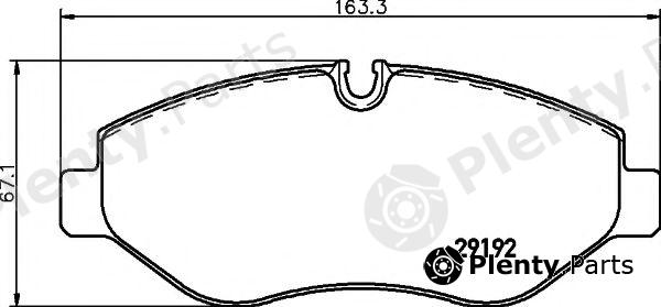  HELLA PAGID part 8DB355005-521 (8DB355005521) Brake Pad Set, disc brake
