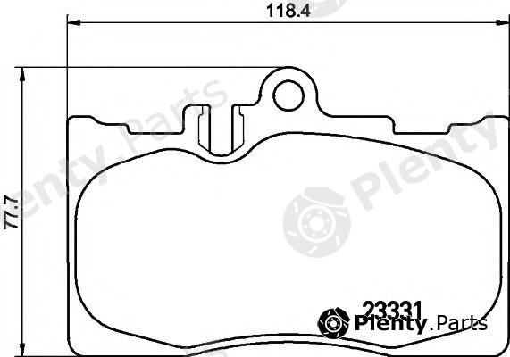  HELLA PAGID part 8DB355009-861 (8DB355009861) Brake Pad Set, disc brake