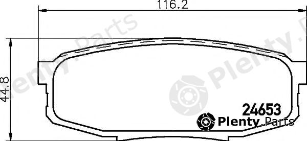  HELLA PAGID part 8DB355013-771 (8DB355013771) Brake Pad Set, disc brake